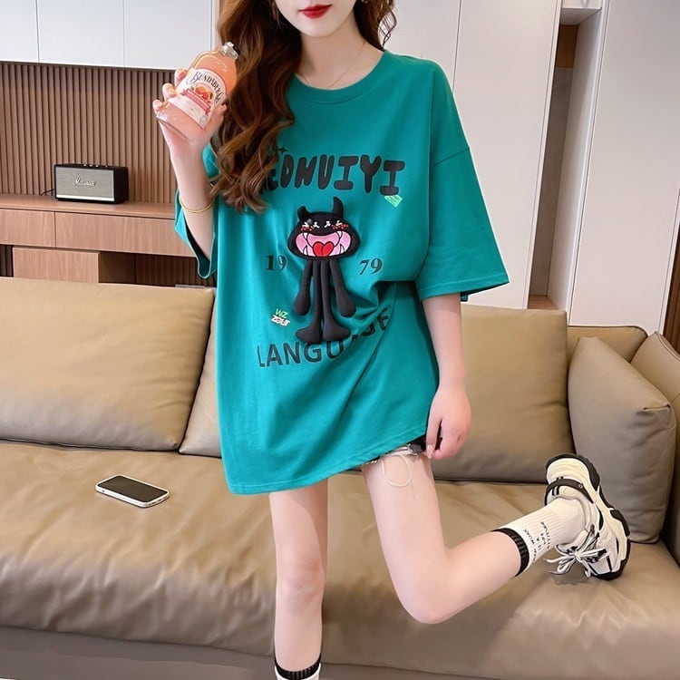 今季マストバイ ファッション 新商品 プリント ゆったり 全4色 半袖 Tシャツ＜U-11365＞