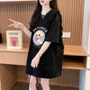 今季マストバイ レース 可 透かし彫り 切り替え 2色選択 Tシャツ カットソー＜U-8493＞