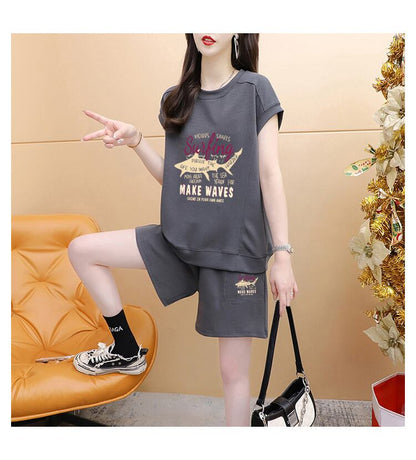 今季マストバイ ファッション カジュアル 半袖Ｔシャツⅹパンツセット全3色 <U-8265>