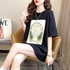 着心地良い Tシャツ ビジュー 四色 ゆったり半袖＜U-2994＞