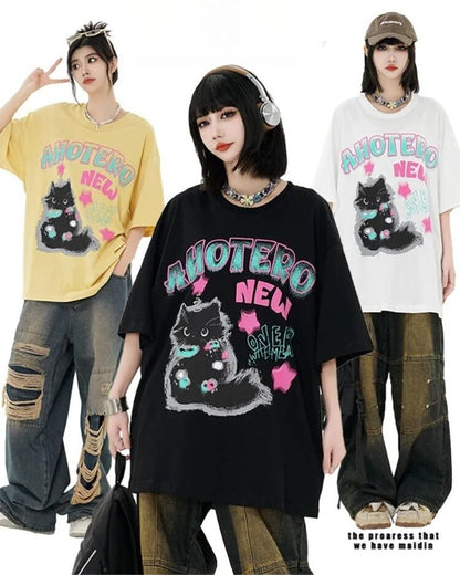 絶対欲しい 好感度UP 海外トレンド カジュアル 全3色 半袖 Tシャツ ＜U-11101＞