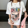 豊富な品揃え カジュアル ファッション プリント 半袖Tシャツ<U-4915>