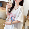 今季マストバイ スウィート 特別デザイン プリント 全2色 半袖Tシャツ<U-8538>