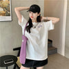 オシャレ度満点 切り替え 一目惚れ プリント Tシャツ カットソー＜U-3560＞