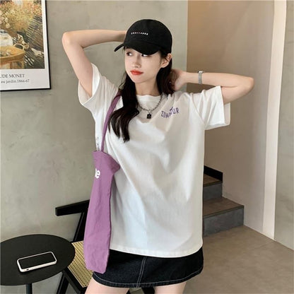 オシャレ度満点 切り替え 一目惚れ プリント Tシャツ カットソー＜U-3560＞