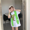 早い者勝ち 早い者勝ち 絶対流行 カジュアル 2色選択 Tシャツ+カウルネック<U-11153>