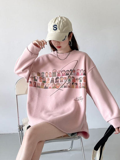 着回し力抜群 sweet系可愛い オシャレデザイン スウェット<U-10565>