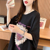 絶対欲しい プリント ロゴ ゆったり 3色半袖Tシャツ＜U-8315＞