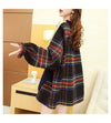 着?せレイヤード風   切り替えニットセーター二色あり＜U-4093＞