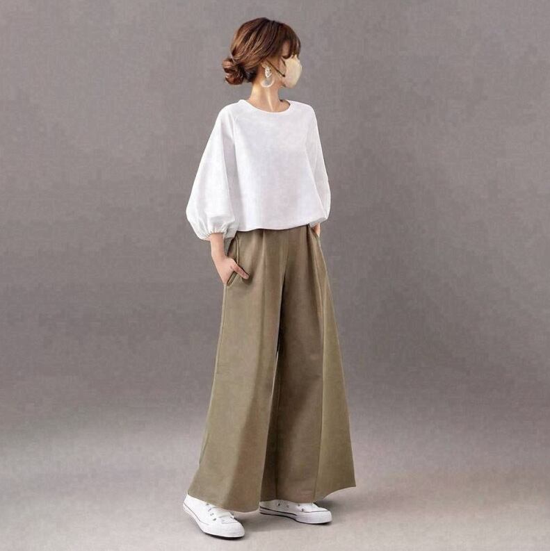 売れ筋 好感度UP 着回し力抜群 おしゃれ度高め 着心地良い トップス+パンツセット ＜U-11983＞