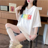 スタイリッシュ ラウンドネック 一目惚れ アルファベット Tシャツ カットソー＜U-2888＞
