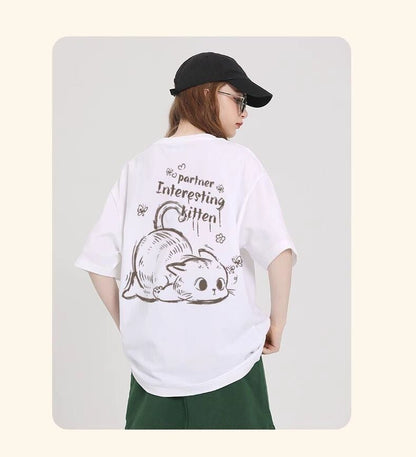 おすすめ 感満々 柔らかくて優しい印象 タイルアップ プリント 4色選択 半袖Tシャツ＜U-9317＞