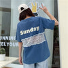 個性的なデザイン 3色選択可 バックで綺麗 Tシャツ カットソー＜U-3023＞