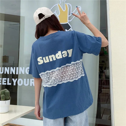 個性的なデザイン 3色選択可 バックで綺麗 Tシャツ カットソー＜U-3023＞