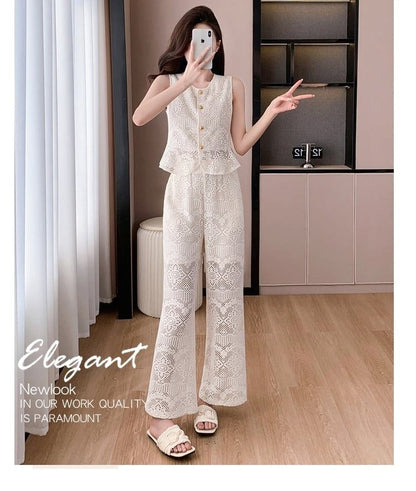 美人度アップ 知的 超人気 カジュアル シンプル Tシャツ＋パンツ ＜U-11970＞