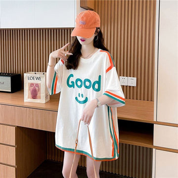 期間限定 プリント全2色 カジュアル 半袖Tシャツ カットソー ＜U-8603＞