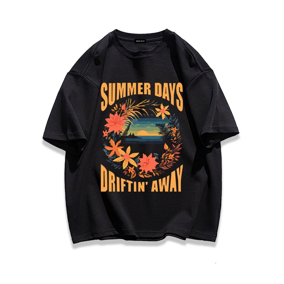 柔らかな肌触りで着心地も楽ちん アバンギャルド カジュアル プリント 全7色 半袖 Tシャツ <U-9263>