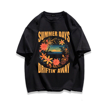 柔らかな肌触りで着心地も楽ちん アバンギャルド カジュアル プリント 全7色 半袖 Tシャツ <U-9263>