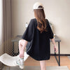 合わせやすい 切り替え チャーミング プリント Tシャツ カットソー＜U-3480＞