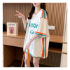 期間限定 プリント全2色 カジュアル 半袖Tシャツ カットソー ＜U-8603＞