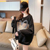 好感度UP ハートロゴ ジャカード 三色 スウェット トップス＜U-4035＞