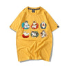 大好評 着心地良い 定番シンプル カジュアル プリント 全8色 半袖Tシャツ<U-9314>