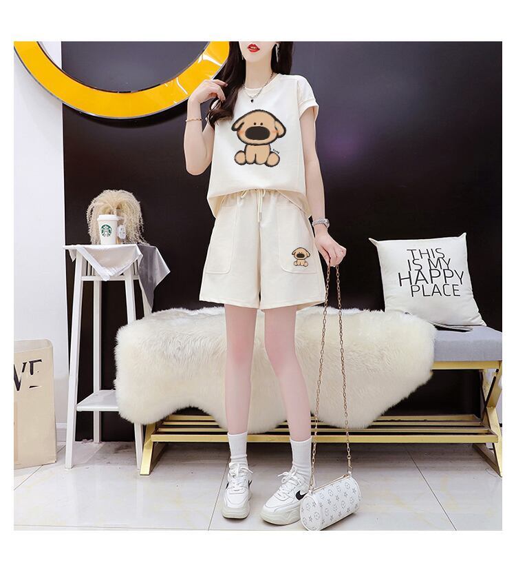 売り切れ必至  カジュアル スウェット全4色オーバーサイズトップス<U-4793> 半袖Ｔシャツⅹパンツセット全3色 <U-8266>