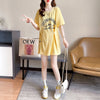 着心地抜群 切り替え 女性力を高める Tシャツ＋ショートパンツ セットアップ＜U-3612＞
