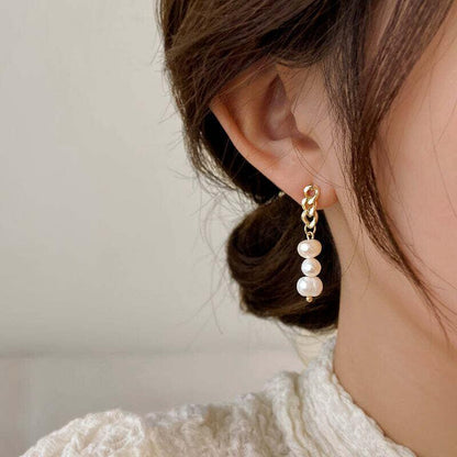 オシャレ度満点 清純甘くて女子力UP 気質溢れる チェーン イアリング アクセサリー＜isf-2782＞