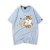 大好評 キュート 人気上昇中 着心地良い カジュアル プリント 全8色 半袖Tシャツ<U-9340>