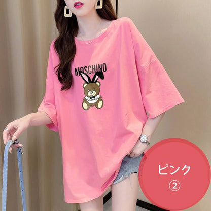 今季マストバイ キュート カジュアル プリント全3色 Tシャツ カットソー ＜U-8553＞