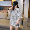 絶対流行 プリント カジュアル ゆったりトップス 半袖Tシャツ 全2色＜U-8314＞