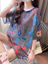 女子マスト 半袖 紫外線対策 ラウンドネック Tシャツ ＜U-8641＞