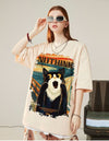 絶対欲しい デザイン性抜群 売り切れ必至 ファッション プリント 4色選択 半袖Tシャツ＜U-9293＞