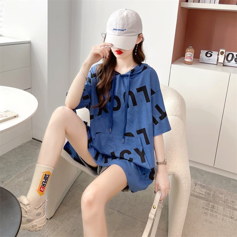 着心地抜群 切り替え 女性力を高める プリント Tシャツ カットソー＜U-3489＞