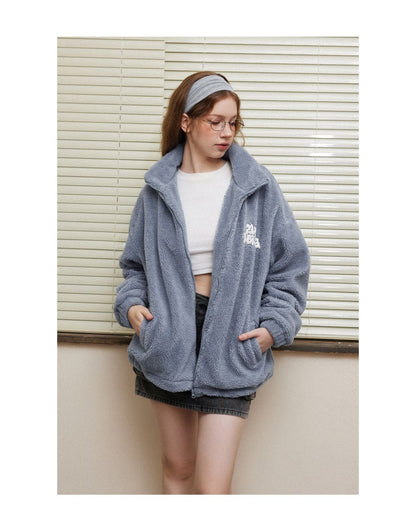 ファッション 大人可愛い 上質 コートリバーシブル 男女兼用 ジャケット<U-12333>