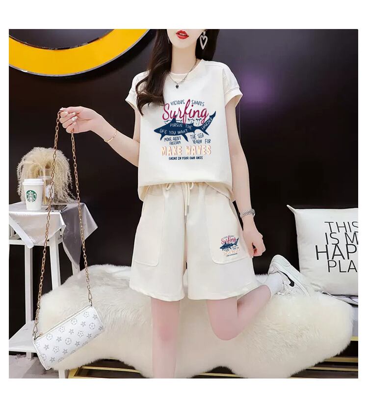 今季マストバイ ファッション カジュアル 半袖Ｔシャツⅹパンツセット全3色 <U-8265>