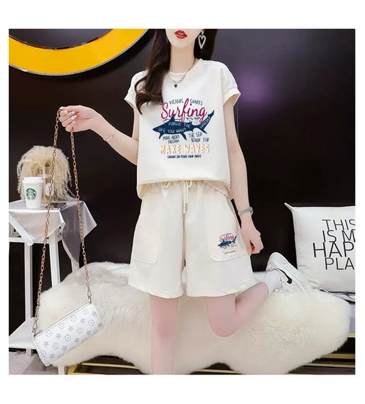 今季マストバイ ファッション カジュアル 半袖Ｔシャツⅹパンツセット全3色 <U-8265>