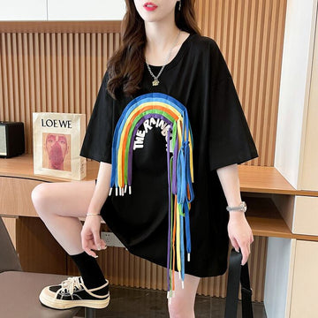 着回し力抜群 個性派 高見えデザイン 着心地良い 2色選択 半袖 Tシャツ <U-9277>