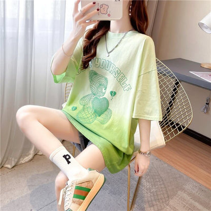 好感度満載 3色選択可 着心地抜群 グラデーション Tシャツ カットソー＜U-3225＞