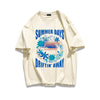 柔らかな肌触りで着心地も楽ちん アバンギャルド カジュアル プリント 全7色 半袖 Tシャツ <U-9263>