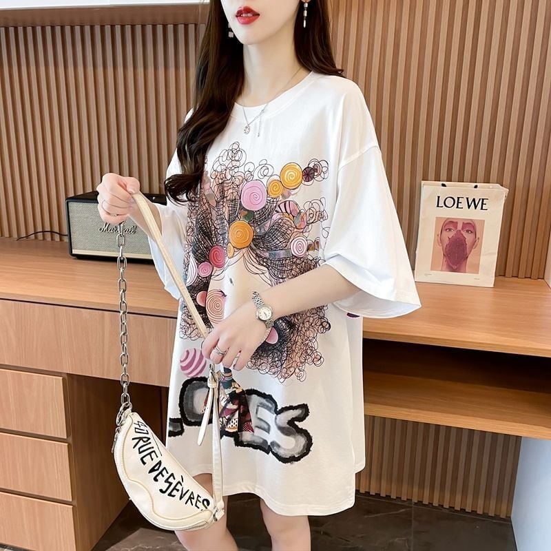 新商品 ファッション 個性派 プリント全3色 半袖Tシャツ カットソー ＜U-8604＞