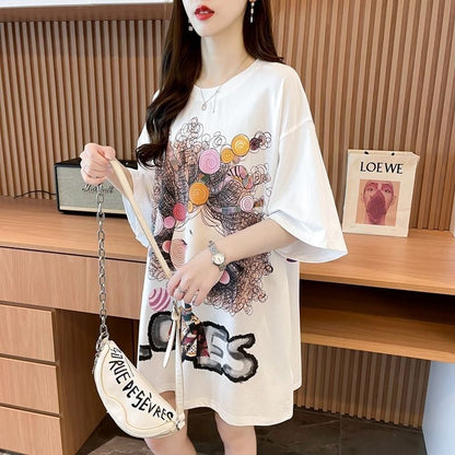 新商品 ファッション 個性派 プリント全3色 半袖Tシャツ カットソー ＜U-8604＞