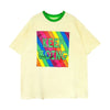 話題沸騰中 都市ファッショ オシャレ デザイン  ゆったり プリント 半袖Tシャツ＜isf-9171＞