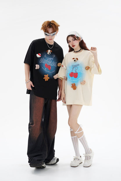 数量限定 ファッション アクティブも綺麗も叶う ゆったり 男女兼用 全3色 半袖Tシャツ＜U-9066＞