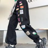 着せロゴ裏起毛ジョガーパンツ4色あり