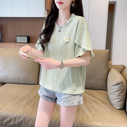 美人度アップ スウィート キュート 5色選択 半袖Tシャツ＜U-8578＞