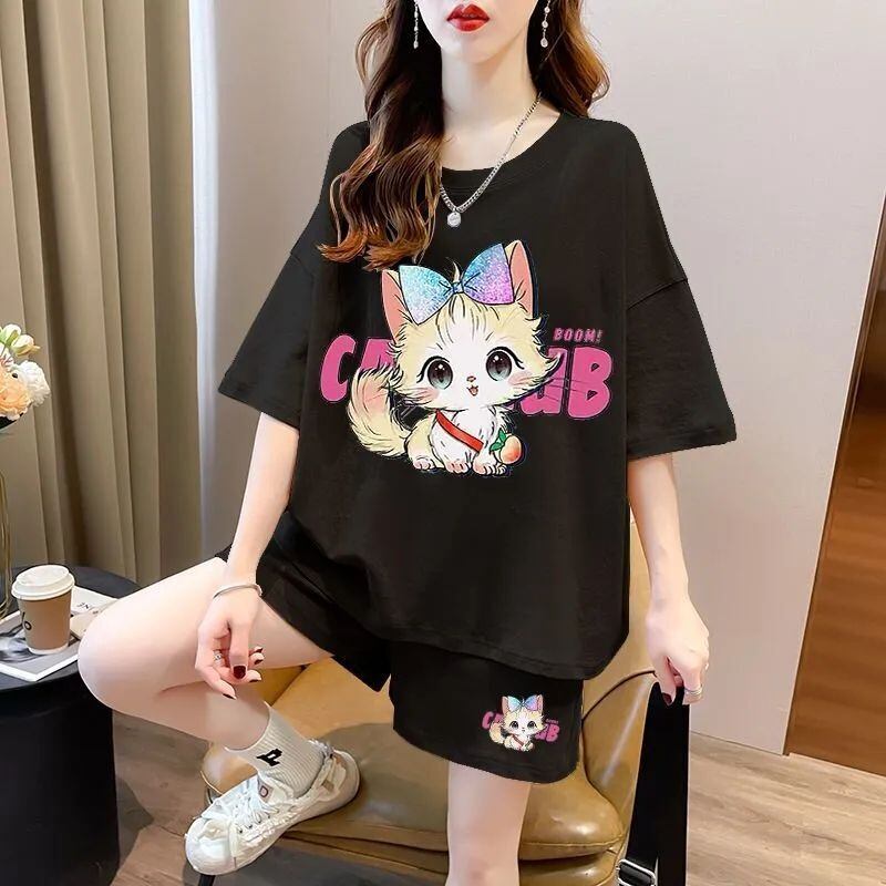 絶対欲しい カジュアル 夏に嬉しい機能付き 半袖Ｔシャツⅹパンツセット全4色<U-11268>
