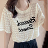 【半額！期間限定！！】大活躍 シフォン 定番シンプル 刺繍 全3色 Tシャツ カットソー ＜U-8601＞