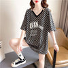 ゆったり感アップ 切り替え オシャレ度満点 プリント Tシャツ カットソー＜U-3387＞